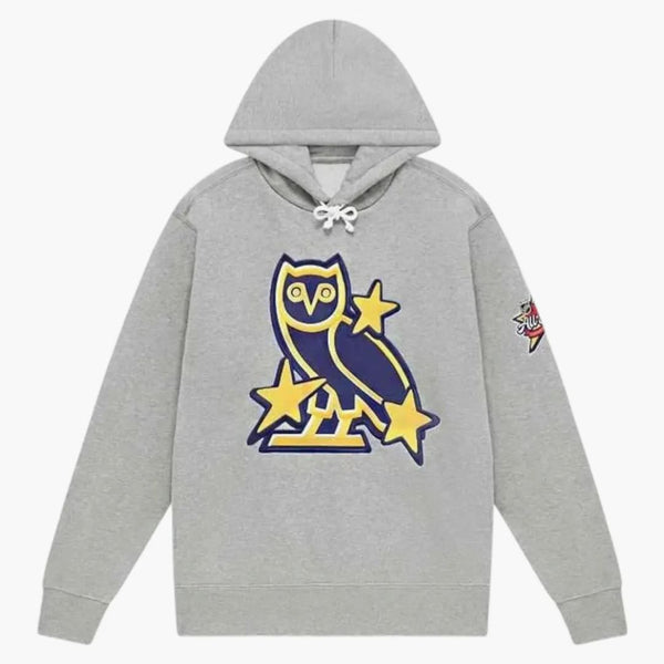 Ovo x nHl All Star Hoodie Heather Grey