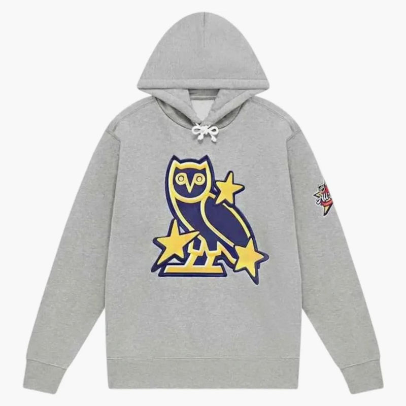 Ovo x nHl All Star Hoodie Heather Grey
