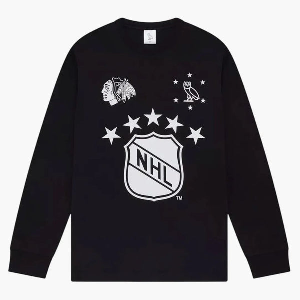 Ovo x NHL Chicago Blackhawks L/s tričko černé