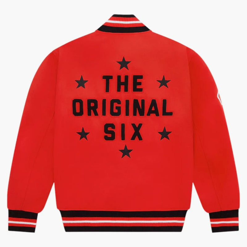 Ovo x NHL Chicago Blackhawks Varsity bunda Red