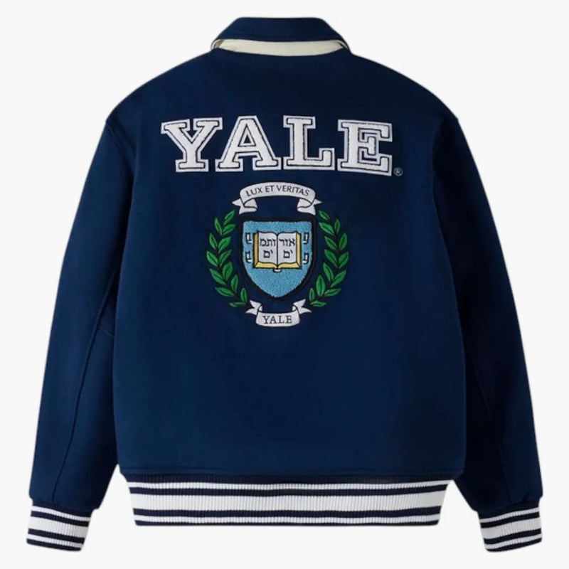 Ovo x yale campus varsity giacca blu