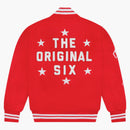 Ovo x nHl detroit červená křídla varsity bunda červená