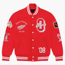 Ovo x nHl detroit červená křídla varsity bunda červená