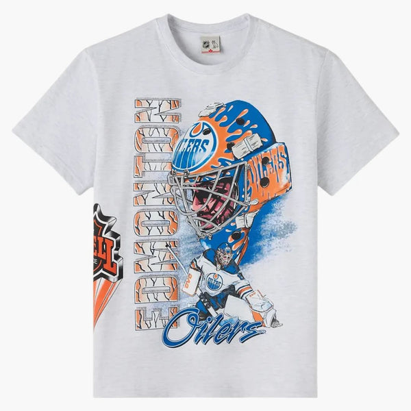 Ovo x NHL Edmonton Oilers 90. Grafické tričko Ash Heather Grey