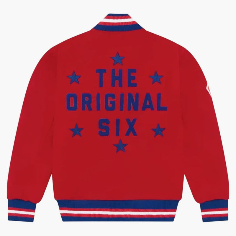 Ovo x NHL Montreal Canadiens Varsity bunda Red