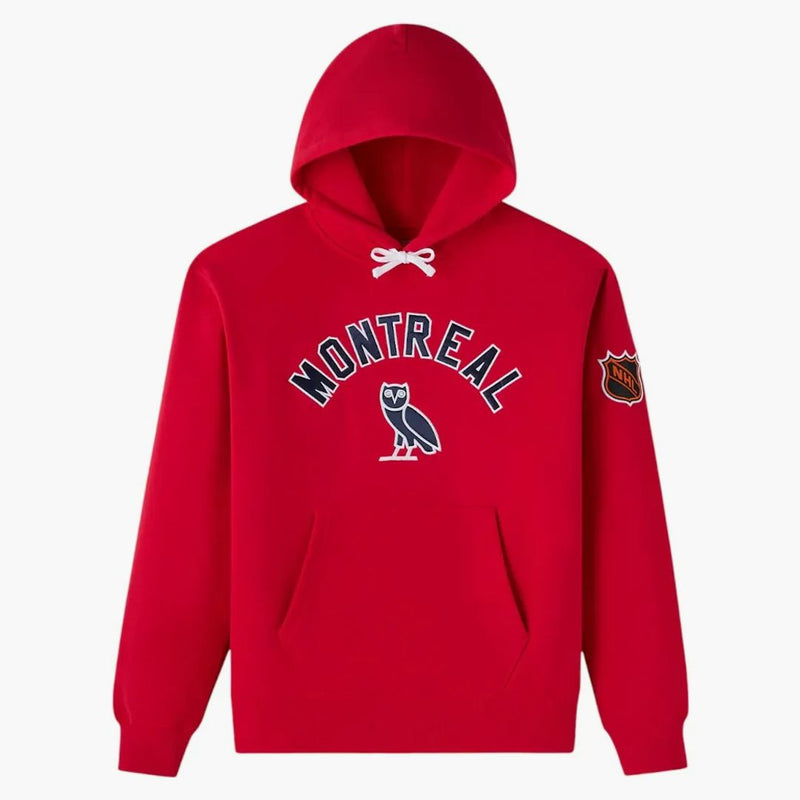 Ovo x NHL Montreal Canadiens Team Training Hoodie Red