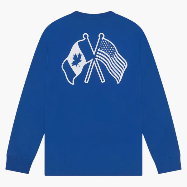 OVO X NHL New York Rangers L/S T-Shirt Blue