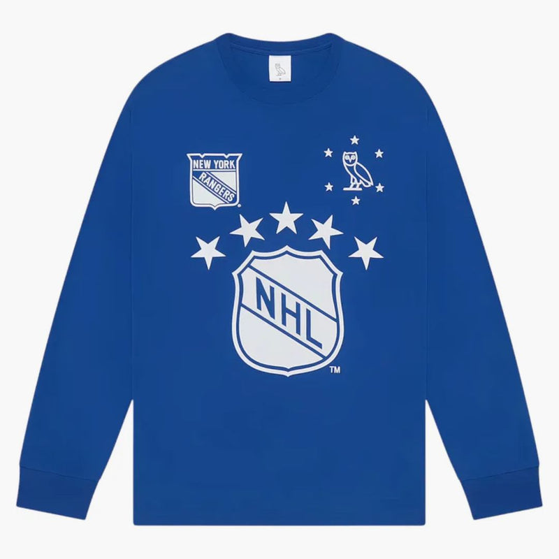 Ovo X NHL New York Rangers L/S T-Shirt Blue