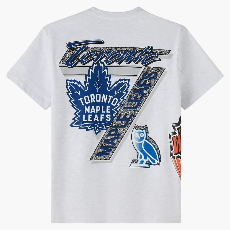 Ovo x NHL Toronto Maple Leafs 90 Grafické tričko Ash Heather Grey