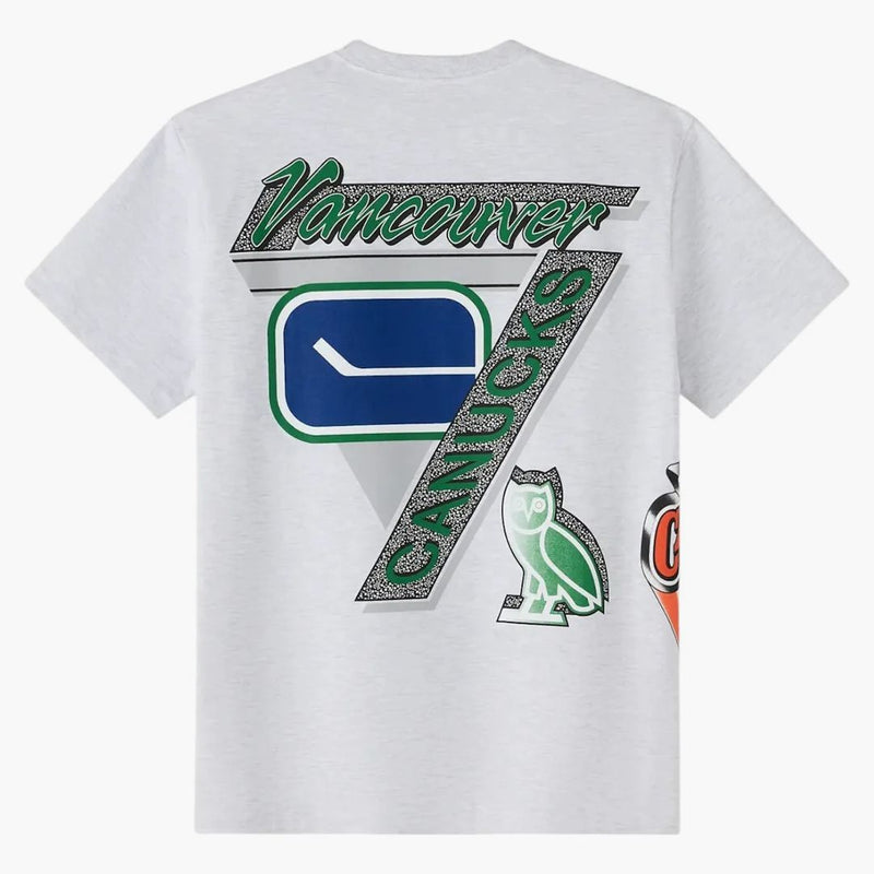 Ovo x NHL Vancouver Canucks 90 Grafické tričko Ash Heather Grey