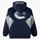 Ovo x NHL Vancouver Canuck Starter Navy Half-Zip kapucí námořnictvo
