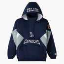 Ovo x NHL Vancouver Canuck Starter Navy Half-Zip kapucí námořnictvo