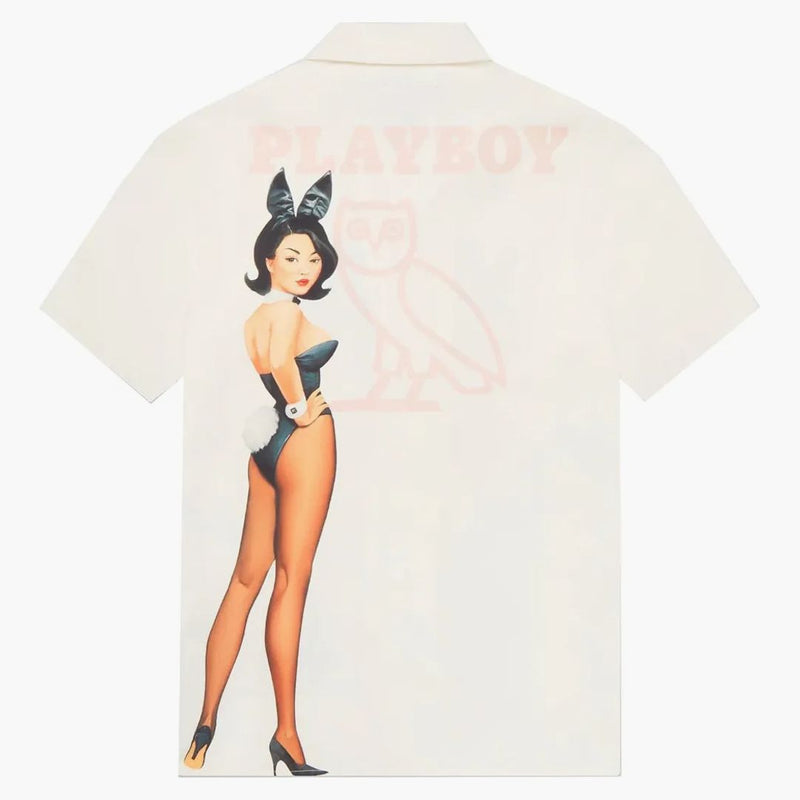 Ovo x Playboy Bunny Silk Shirt White