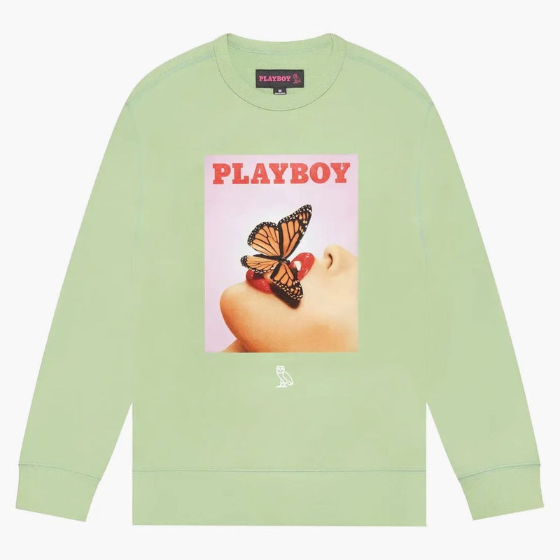 Ovo x Playboy Butterfly CrewNeck Basil