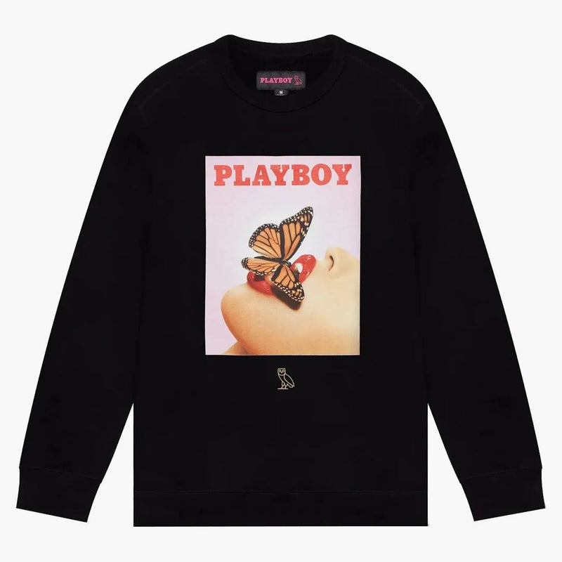 Ovo x Playboy Butterfly CrewNeck Black