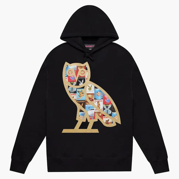OVO X Playboy Magazine Hoodie Black