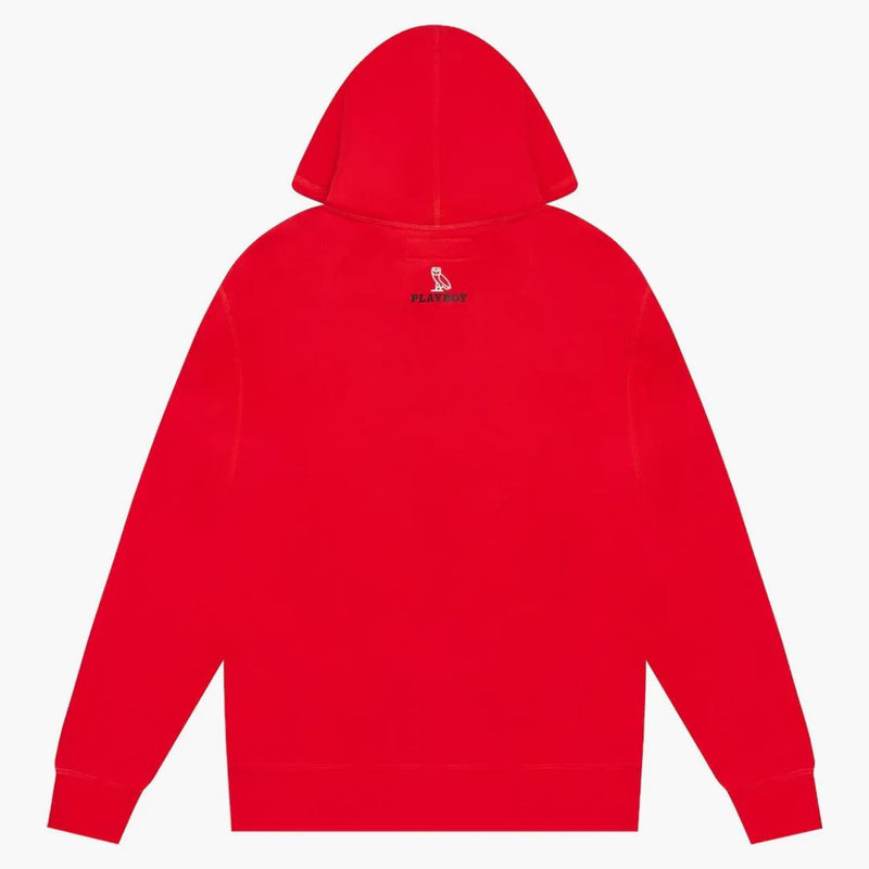 OVO X Playboy Magazine Hoodie Red