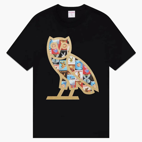 OVO X Playboy Magazine tričko černé
