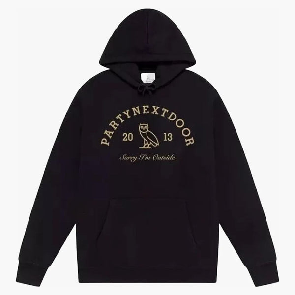 Ovo x PartyNextdoor Collegiate Toronto Exkluzivní mikina černá
