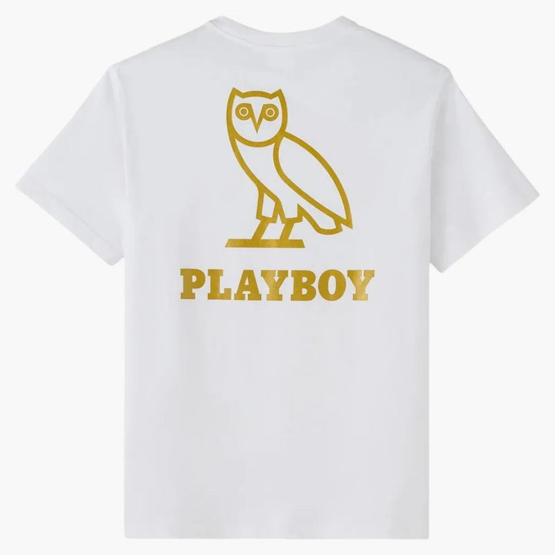 Ovo x playboy přívěskové tričko bílé