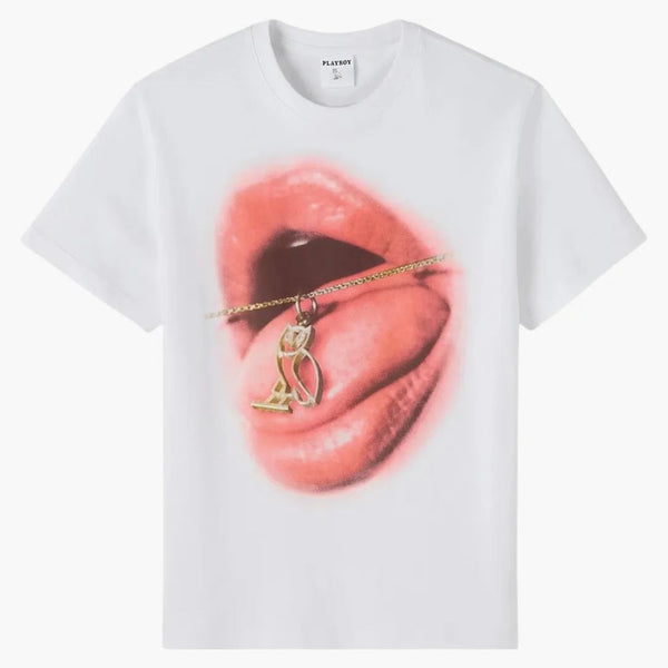 Ovo x playboy přívěskové tričko bílé