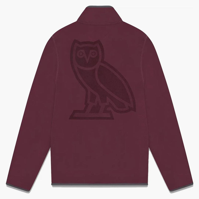 Ovo x polartec microfleece chybné krk burgundsko