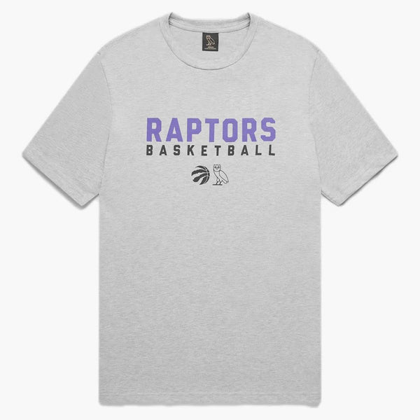 Ovo X Raptors Pre-Game tričko šedé