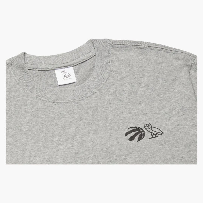 Ovo X Raptors tričko Heather šedé