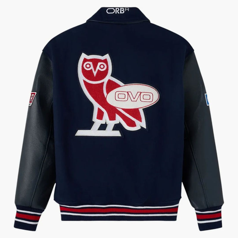 Ovo X Red Bull Racing Varsity Jacket Navy