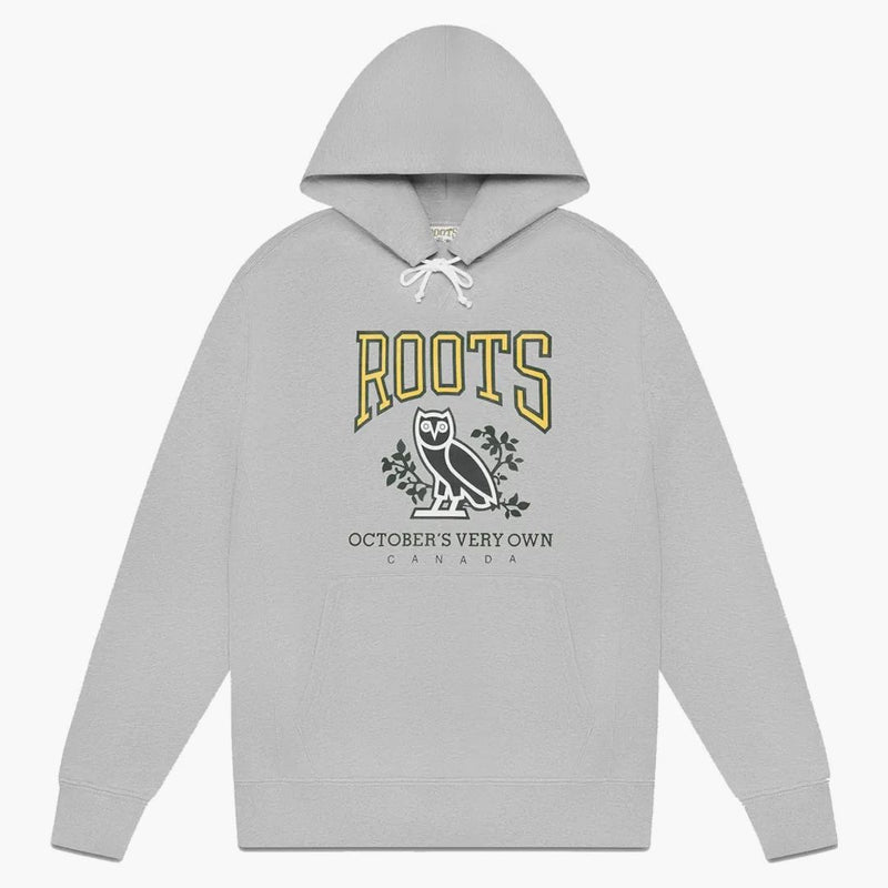 Ovo x kořeny Heritage Hoodie Heather Grey
