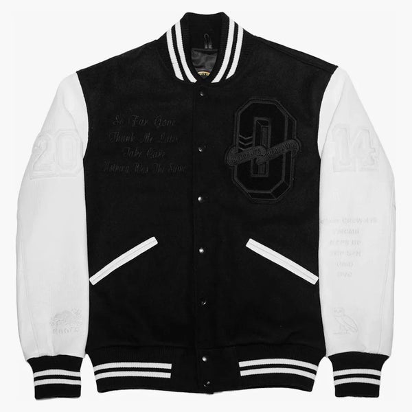 Ovo x kořeny Nic nebyla stejná turné varsity bunda černá