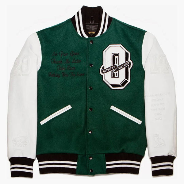 Ovo x kořeny Nic nebyla stejná turné varsity bunda zelená