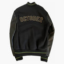 Ovo x kořeny říjen Jamajka Varsity bunda černá