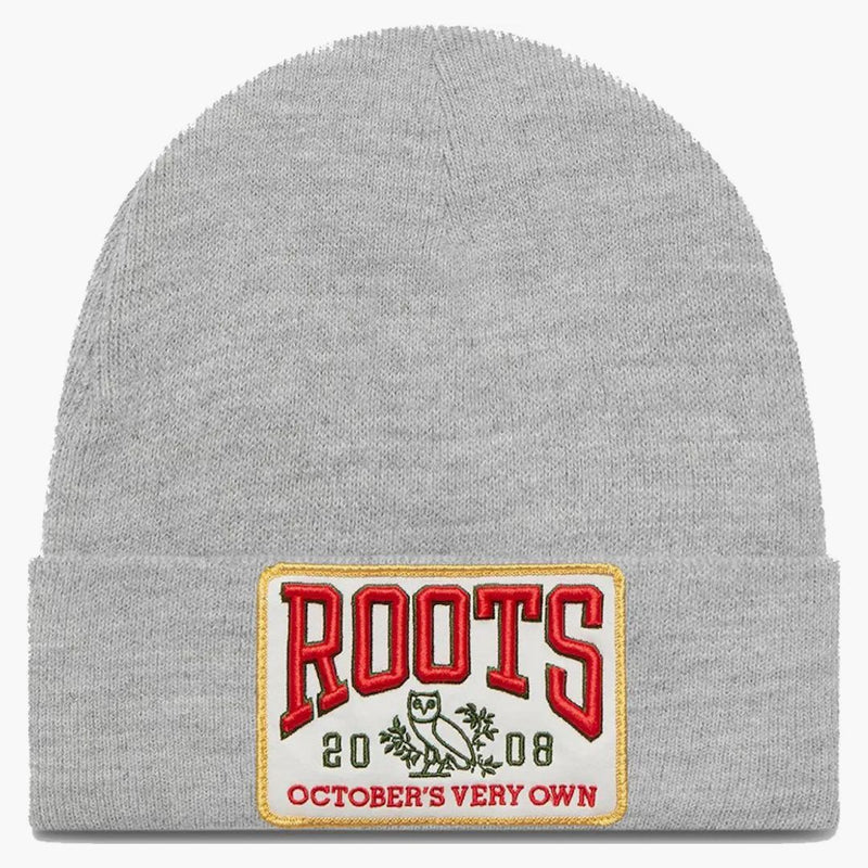 Ovo x kořeny patch toque heather šedá