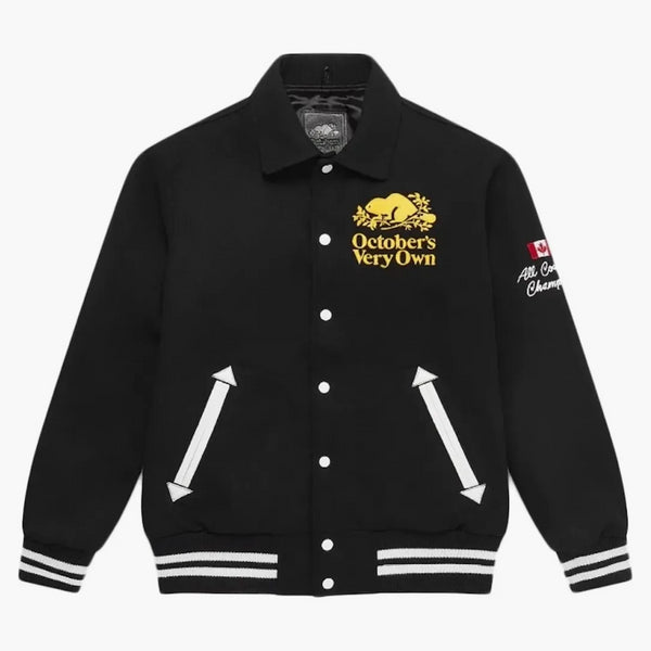 Ovo x kořeny varsity bunda černá