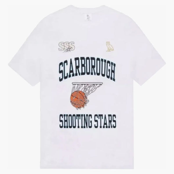 Ovo x Scarborough Shooting Stars Stars Bucket Tričko bílé