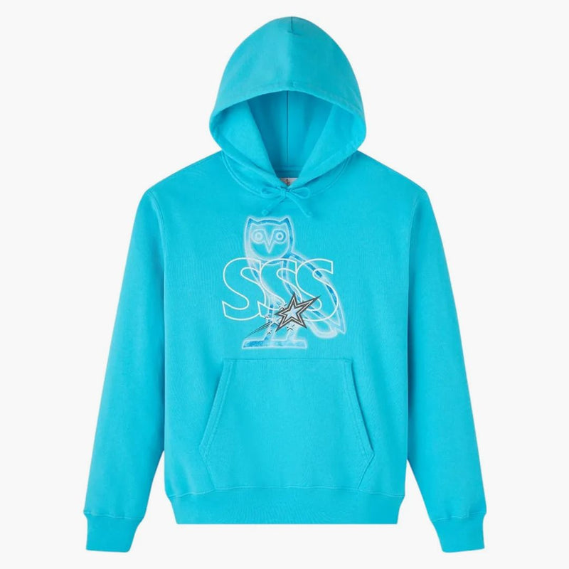 Ovo X Scarborough Shooting Stars Galaxy Hoodie Teal