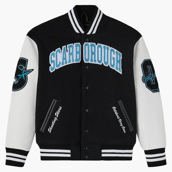Ovo X Scarborough Shooting Stars Varsity Jacket Black / Multi