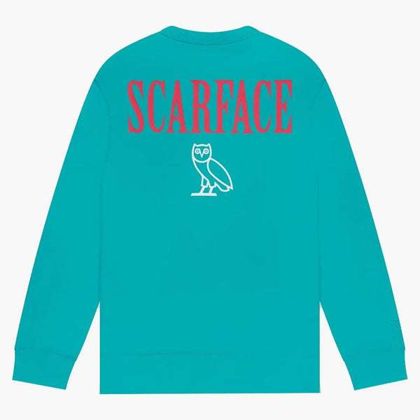 Ovo x Scarface Crewneck Blue
