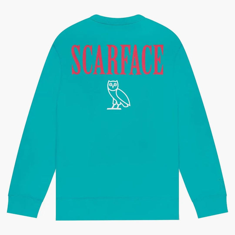 Ovo x Scarface Crewneck Blue
