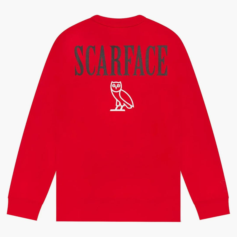 Ovo x Scarface Crewneck Red