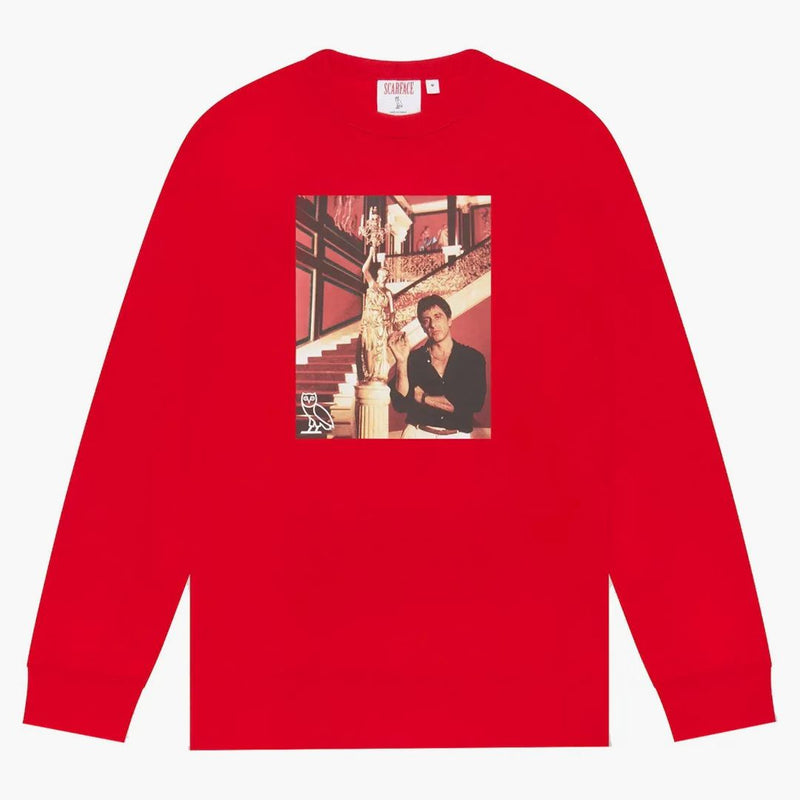 Ovo x Scarface Crewneck Red