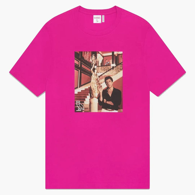 Ovo x Scarface tričko fuchsie