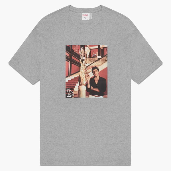 Ovo x šarface tričko Heather šedé