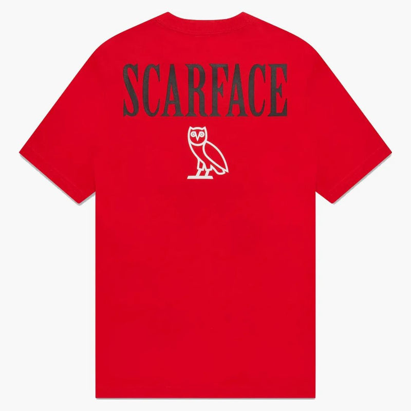 Ovo x Scarface tričko červené