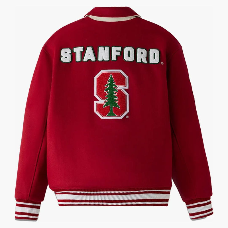 Ovo x Stanford University Campus Versity Jacket Stanford Red