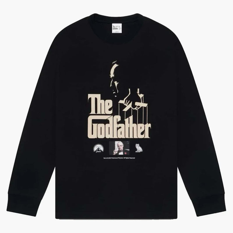 Ovo x The Godfather plakát longsleeve tričko černé