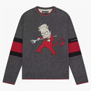 Ovo X the Simpsons Knit Sweater Charcoal Gray