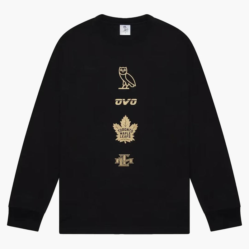 Ovo x Toronto Maple Leafs Banner Tričko s dlouhým