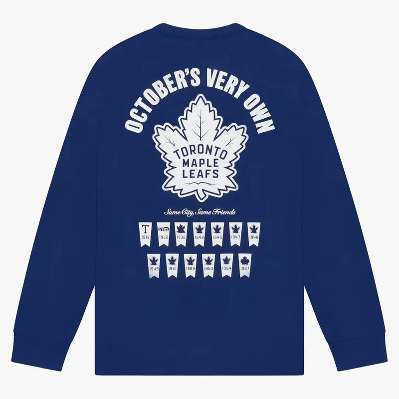 Ovo x Toronto Maple Leaf Banner Tričko s dlouhým